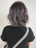 ラフィスヘアー クレイ 南草津店(La fith hair clay)&nbsp;【Lafith】グレーパープル×ショートボブスタイル