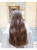 ベージュ×ロング