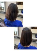 酸性ストレートで自然なストレートhairに