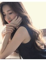 チョビー(Chobii)&nbsp;デジタルパーマロングヘアカタログゆるふわ韓国風表参道栗原/240