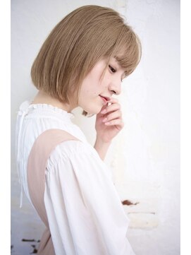 アール 北千住店(ar) ぷつっとストレートボブ/ミニボブ/ミルクティーベージュ[北千住]