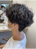 黒髪ツイストスパイラルパーマ/無造作パーマ
