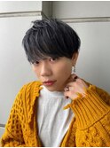 韓国マッシュ/センターパート/ツーブロック暗髪