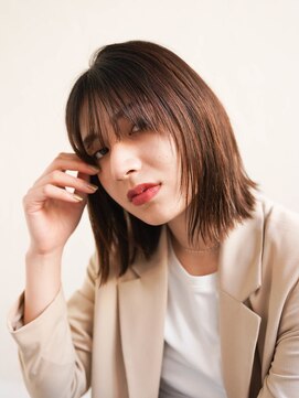 ジュール 新宿三丁目(Joule) ミディアムヘア/ショコラベージュ/ボブルフ/新宿