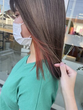 バランス(BALANCE.) インナーカラー　オレンジ