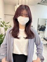 シーン(SCEN) ピンクブラウンセミロング