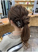 ヘアセット☆ゆるふわポニー