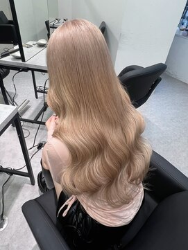 ペレ 渋谷(PELE) 切りっぱなしボブ/エアリーロング/美髪/ピンクブラウン/渋谷