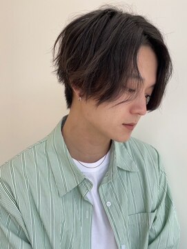 ツーダブル 梅田茶屋町中崎町店(WW..) ニュアンスパーマセンターパートワンカールパーマ韓国コンマヘア
