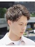 ニュアンスパーマ(ふわっとボリューム)＋カット＋眉カット【学割あり】　　　