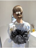 浴衣のタイトシニヨン☆