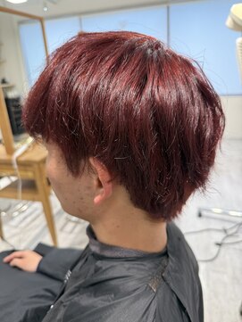 シエル 千葉店(CIEL) 【メンズ】ブリーチなしレッド