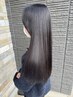 似合わせカット＋ノーダメージ酸性ストレート　￥20000