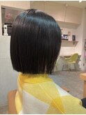 切りっぱなしボブ