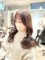 アクション 心斎橋店(ACTION)&nbsp;ブリーチ無しダブルカラー　チェリーレッド　韓国ヘア