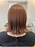 外はね艶カラーボブ