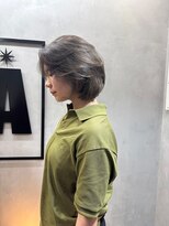 ジーナ(XENA) 顔型別ヘアスタイル特集 透け感オリーブ