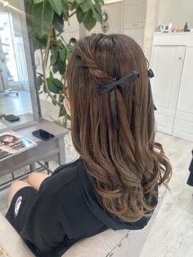 アップル(APPLE) ハーフアップリボン