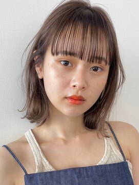 ノイカーム(noi Calm) 髪質改善トリートメントミルクティーベージュカラーくびれヘア