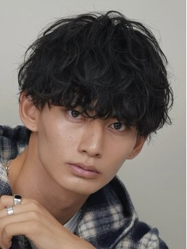 フィフス 原宿(fifth) 原宿シャドウパーマメンズカットツイスパラウンドマッシュ30代