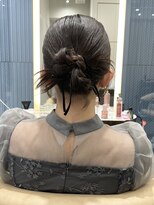 ロンド メリー 大宮(Lond merry) ミディアムレイヤーカット/チャコールグレー/顔周り/前髪/大宮