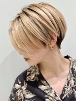 ピークアブー 原宿ハラカド(PEEK-A-BOO)&nbsp;ハンサムベリーショート/ブロンドヘア/クールモード/大人オトナ