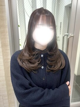ジーナ 熊本(Zina) marron beige/layer cut