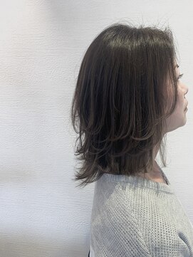 リアン 熊谷本店(Rien) レイヤースタイル×ベージュ