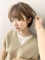 ネオリーブアイム 横浜西口店(Neolive aim)&nbsp;大人かわいい小顔丸みのあるショートボブ　20代30代40代