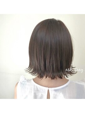 ロンドプランタン 恵比寿(Lond Printemps) 切りっぱなしボブ透明感カラーグレージュ