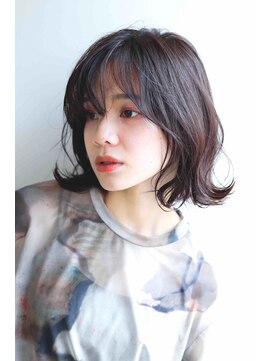 ナンバー イル デュッカ 札幌(N° il duca) 春の大人エアリーレイヤーボブ/30代/40代