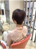 ナチュラルブラウン ショートカット