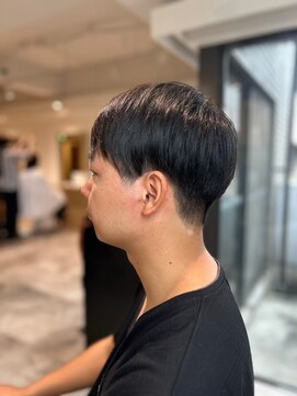 メンズカット バイ ソイクフ(メンズカット by SOY-KUFU) MEN'SHAIRアッシュブラックベリーショートダークアッシュ