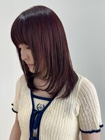 シーバイラヴィズム けやき通り2号店(Sea by LUVISM)&nbsp;顔周りレイヤー ×ピンクバイオレット＊