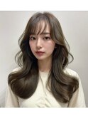 #韓国風#レイヤー#顔まわり#ブリーチなしダブルカラー#髪質改善