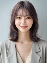 アルトリスト(Altruist Aging×HAIR&SPA)&nbsp;★ダークアッシュ大人ガーリーボブ着物ミディアムレイヤーカット