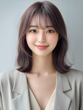 アルトリスト(Altruist Aging×HAIR&SPA) ★ダークアッシュ大人ガーリーボブ着物ミディアムレイヤーカット