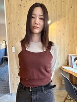 キツネ(KITSUNE)&nbsp;切りっぱなし / パープル / ストレート