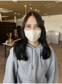 髪質改善カラーブルーグレージュ