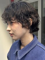 ノラギンザユー(NORA GINZA/U)&nbsp;ショートパーマレイヤーパーマウルフパーマニュアンスパーマ