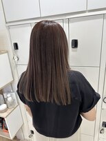 ケンジ 平塚 アネッタ(KENJE annetta)&nbsp;極細ハイライト×ナチュラルミルクティーベージュ