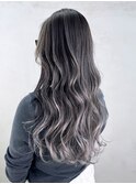 韓国ヘアロング美髪おくれ毛顔周りレイヤー_ba545432