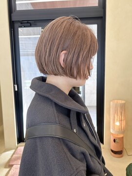 スニュウ(snuw) (snuw_hotaru)レイヤーボブマロンベージュラベンダーミルクティ