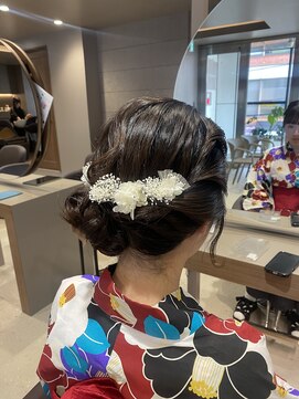 ショコララテ 浴衣ヘアセット