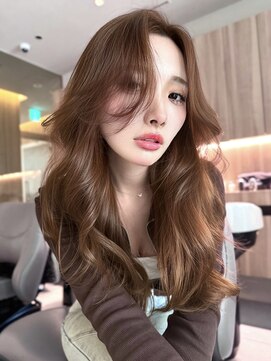 ミンクス渋谷スマートサロン(MINX shibuya smart salon) ウィンターココアベージュロングバタフライレイヤー