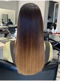 酸性ストレート×髪質改善