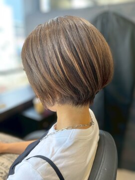 ワン バイ ジ エクト(One by The Ect) 似合わせショート/ココアブラウン/オリーブグリーン