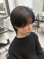 クーラアオヤマ(Cura Aoyama) センターパート/ダウンパーマ/曲がる縮毛矯正/メンズ縮毛矯正