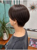 横浜西口/グレーヘアー メテオストレート ひし形レイヤーボブ