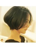 前下がり×くびれ×大人可愛い30代40代50代恵比寿ショートボブ